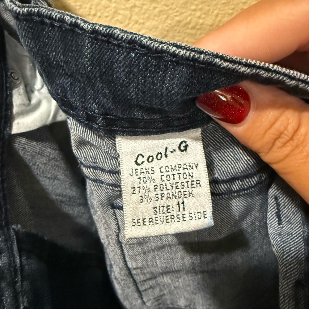 Women’s Size 11 Cool-G Dark Blue Stone Wash Skinny Jeans - Picture 6 of 12